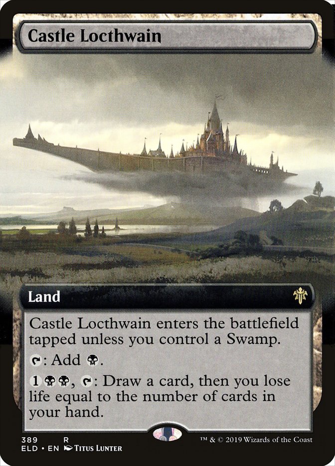 Castle Locthwain (Extended Art) [Throne of Eldraine] MTG Single Magic: The Gathering    | Red Claw Gaming