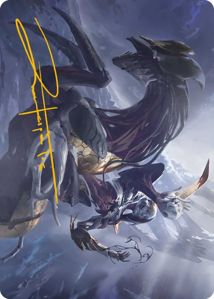 Ria Ivor, Bane of Bladehold Art Card (Gold-Stamped Signature) [Phyrexia: All Will Be One Art Series] MTG Single Magic: The Gathering    | Red Claw Gaming