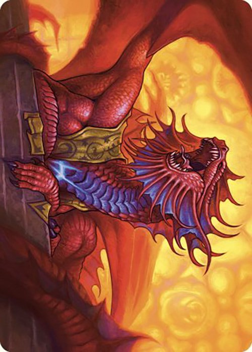 Niv-Mizzet, Guildpact Art Card (44/49) [Murders at Karlov Manor Art Series] MTG Single Magic: The Gathering    | Red Claw Gaming