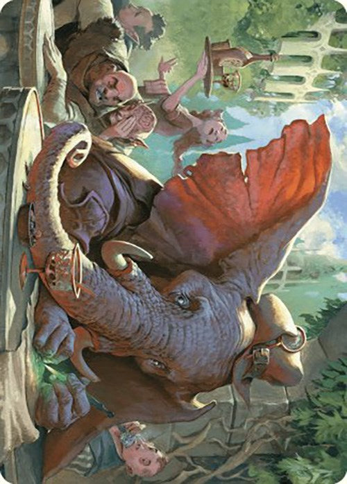 Loxodon Eavesdropper Art Card [Murders at Karlov Manor Art Series] MTG Single Magic: The Gathering    | Red Claw Gaming