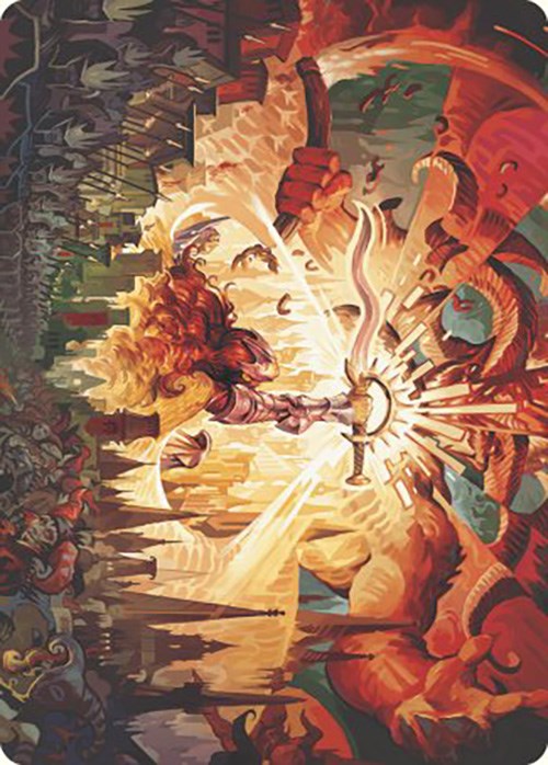 Warleader's Call Art Card (23/49) [Murders at Karlov Manor Art Series] MTG Single Magic: The Gathering    | Red Claw Gaming