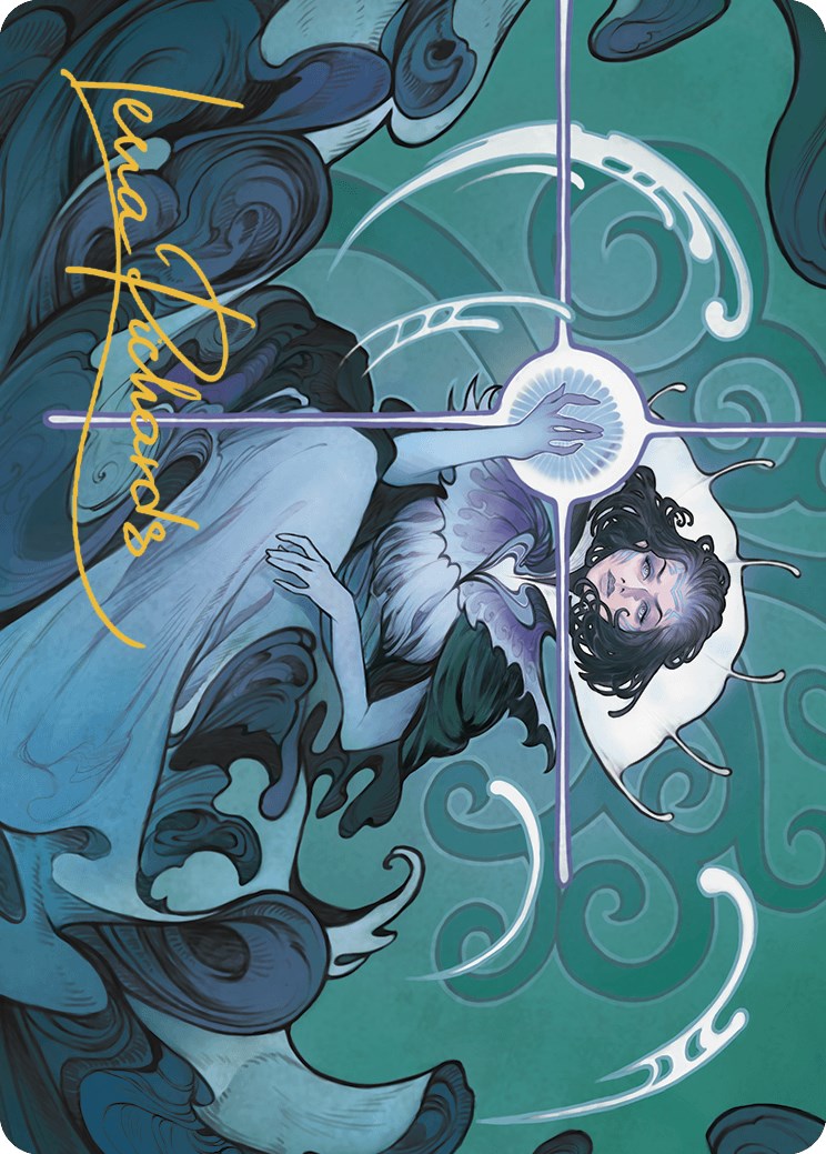 Vannifar, Evolved Enigma Art Card (Gold-Stamped Signature) [Murders at Karlov Manor Art Series] MTG Single Magic: The Gathering    | Red Claw Gaming