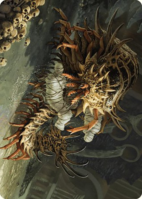 Rot Farm Mortipede Art Card [Murders at Karlov Manor Art Series] MTG Single Magic: The Gathering    | Red Claw Gaming