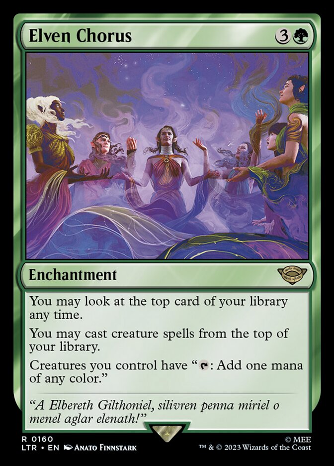 Elven Chorus [The Lord of the Rings: Tales of Middle-Earth] MTG Single Magic: The Gathering    | Red Claw Gaming