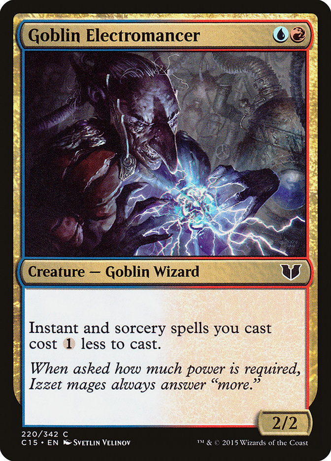 Goblin Electromancer [Commander 2015] MTG Single Magic: The Gathering    | Red Claw Gaming