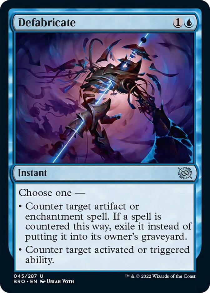 Defabricate [The Brothers' War] MTG Single Magic: The Gathering    | Red Claw Gaming