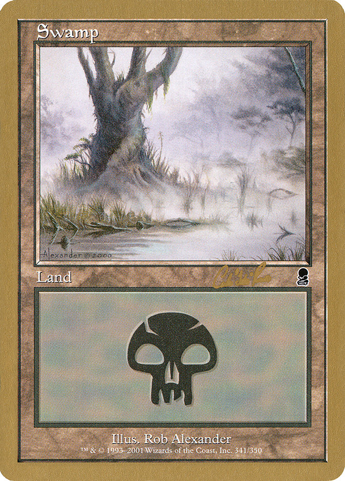 Swamp (cr341) (Carlos Romao) [World Championship Decks 2002] MTG Single Magic: The Gathering    | Red Claw Gaming