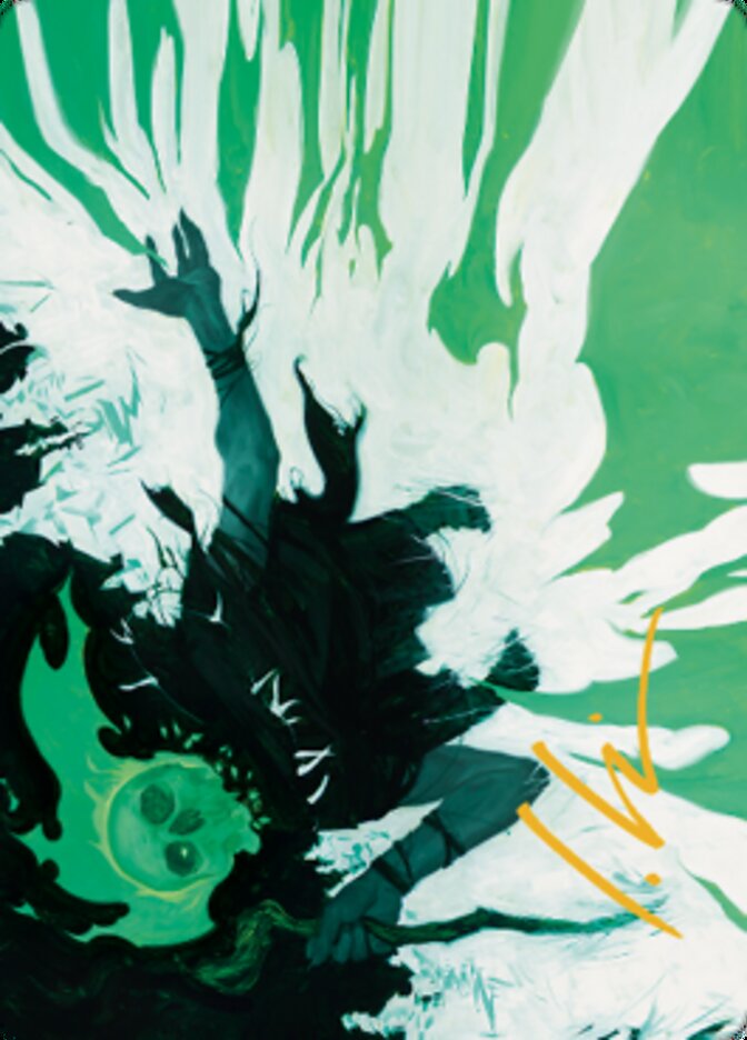 Bone Splinters Art Card (Gold-Stamped Signature) [Dominaria United Art Series] MTG Single Magic: The Gathering    | Red Claw Gaming