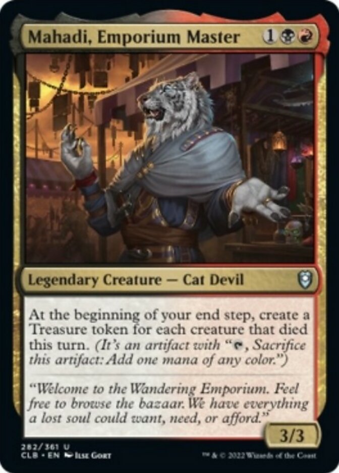 Mahadi, Emporium Master [Commander Legends: Battle for Baldur's Gate] MTG Single Magic: The Gathering    | Red Claw Gaming