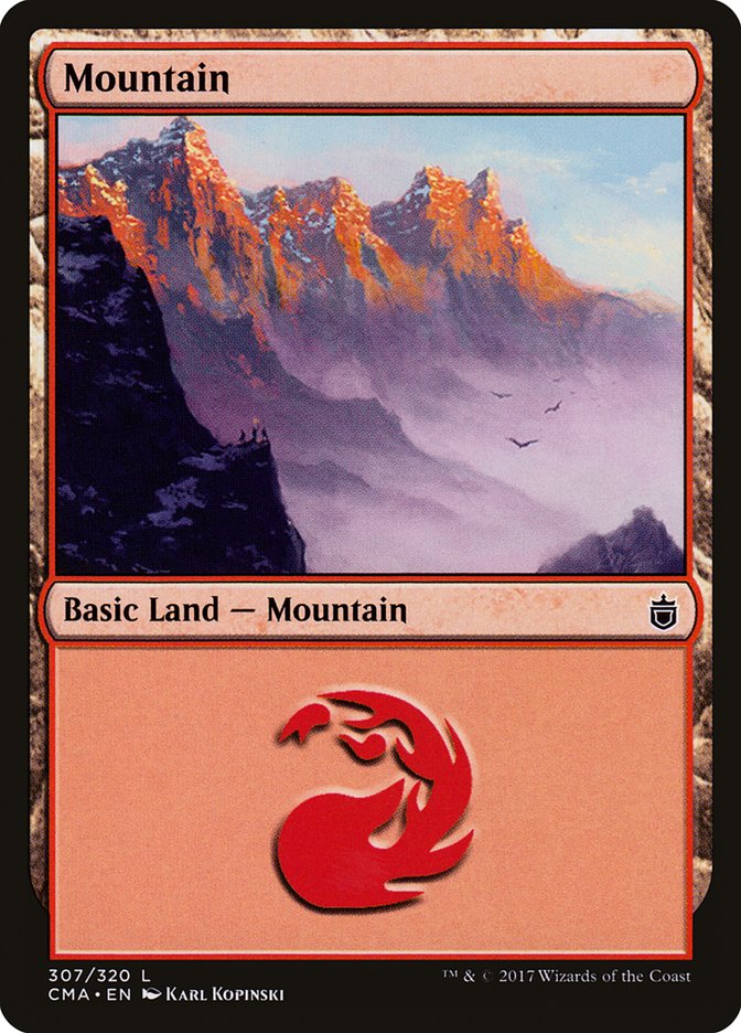 Mountain (307) [Commander Anthology] MTG Single Magic: The Gathering    | Red Claw Gaming