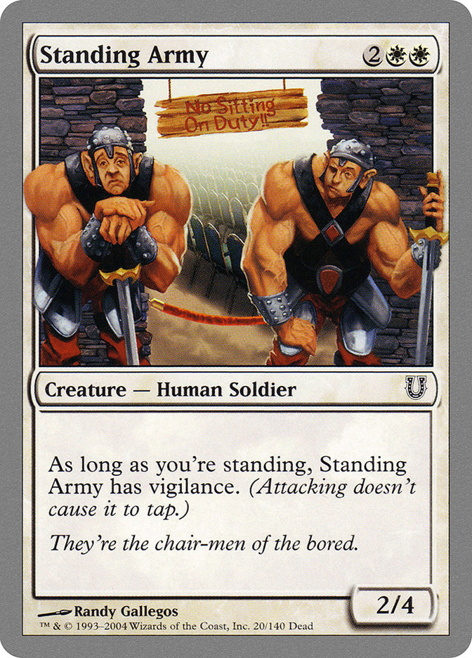 Standing Army [Unhinged] MTG Single Magic: The Gathering    | Red Claw Gaming