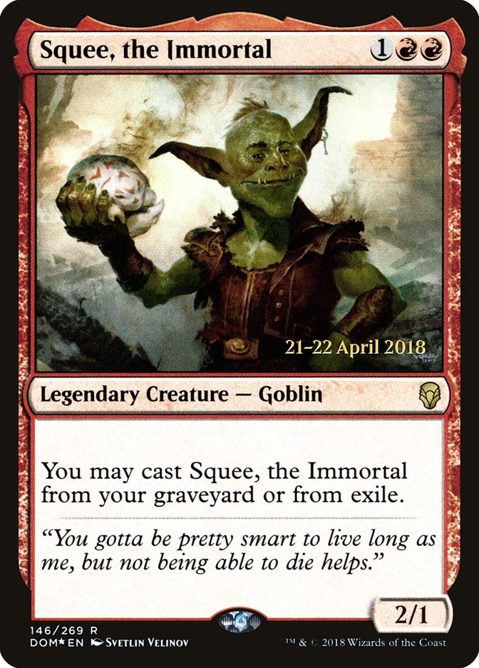 Squee, the Immortal [Dominaria Prerelease Promos] MTG Single Magic: The Gathering    | Red Claw Gaming