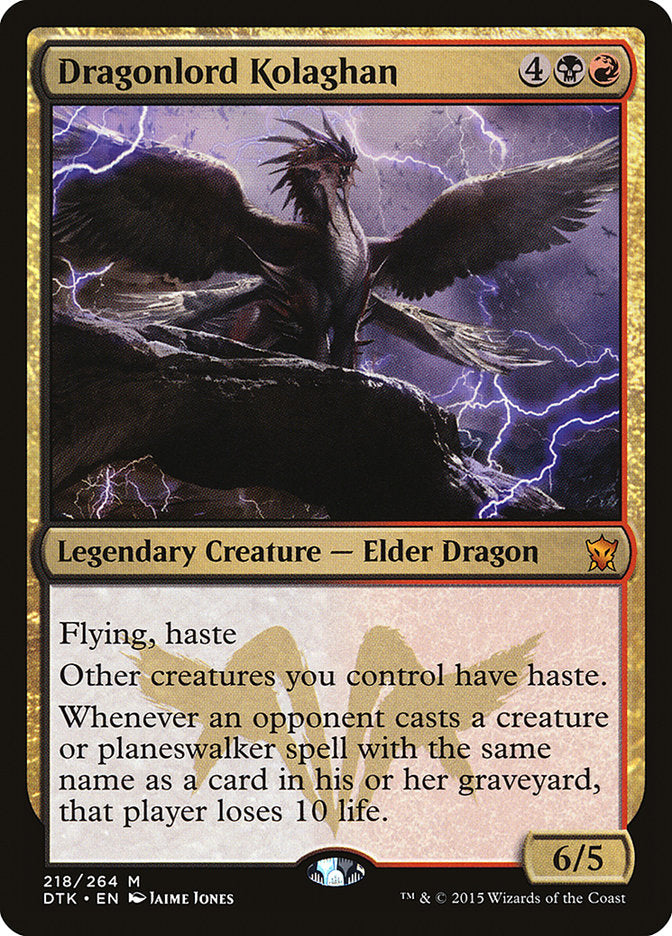 Dragonlord Kolaghan [Dragons of Tarkir] MTG Single Magic: The Gathering    | Red Claw Gaming