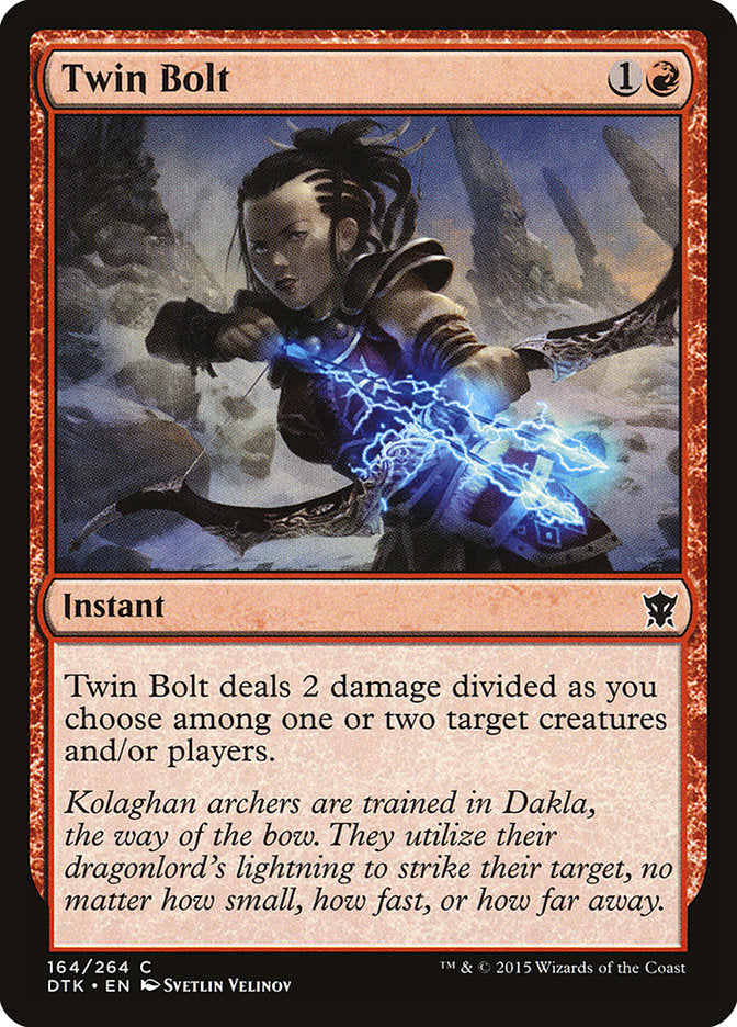 Twin Bolt [Dragons of Tarkir] MTG Single Magic: The Gathering    | Red Claw Gaming