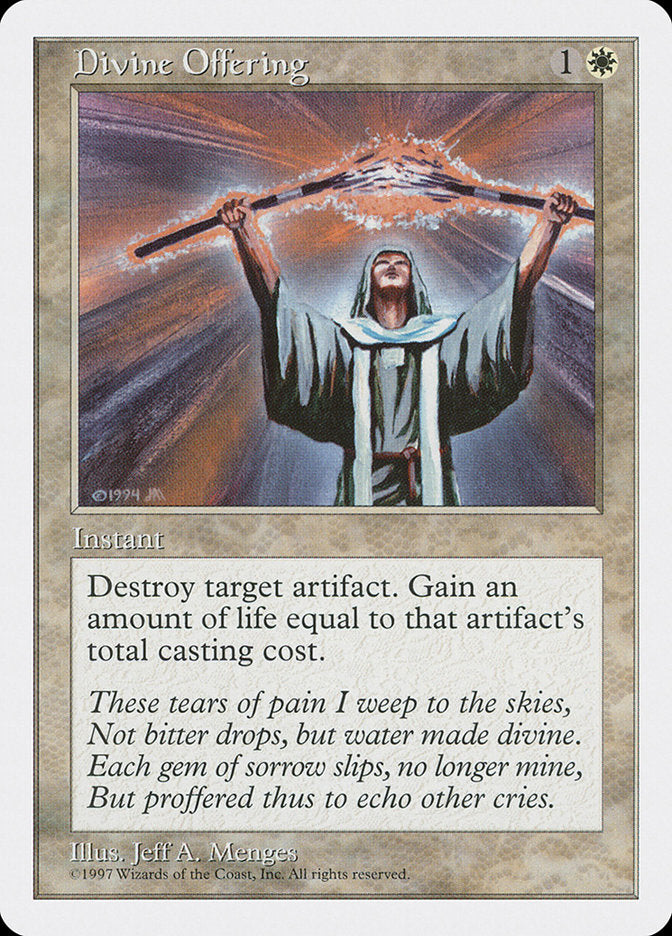 Divine Offering [Fifth Edition] MTG Single Magic: The Gathering    | Red Claw Gaming
