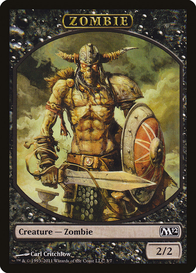 Zombie Token [Magic 2012 Tokens] MTG Single Magic: The Gathering    | Red Claw Gaming