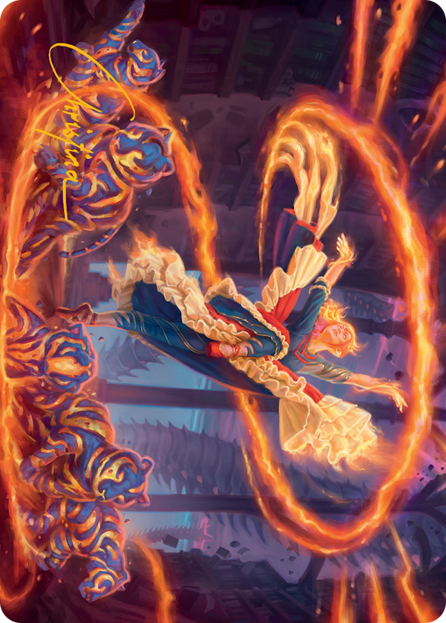 Joyful Stormsculptor Art Card (Gold-Stamped Signature) [March of the Machine Art Series] MTG Single Magic: The Gathering    | Red Claw Gaming