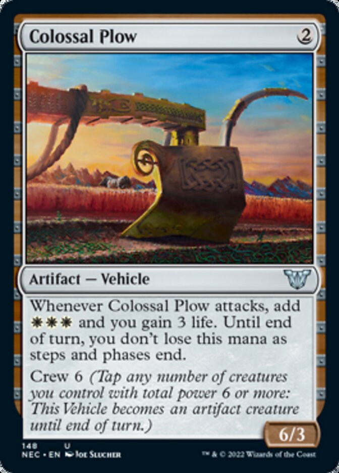 Colossal Plow [Kamigawa: Neon Dynasty Commander] MTG Single Magic: The Gathering    | Red Claw Gaming