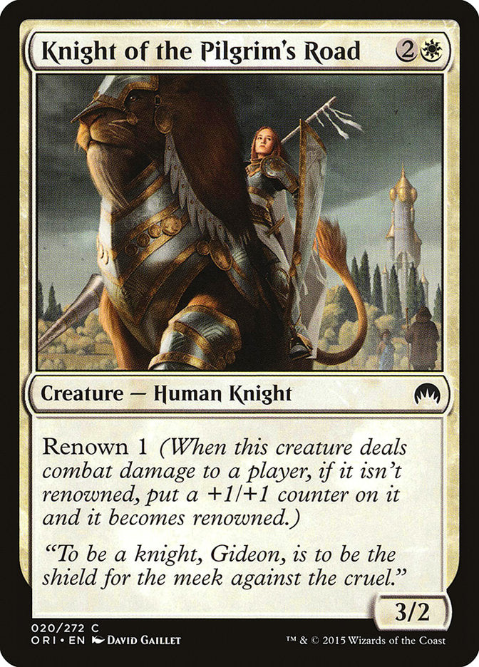 Knight of the Pilgrim's Road [Magic Origins] MTG Single Magic: The Gathering    | Red Claw Gaming