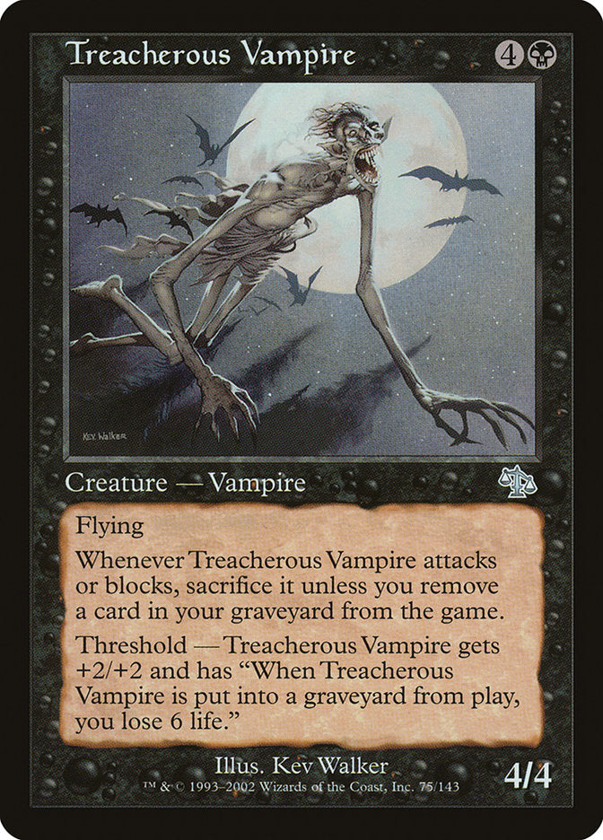Treacherous Vampire [Judgment] MTG Single Magic: The Gathering    | Red Claw Gaming