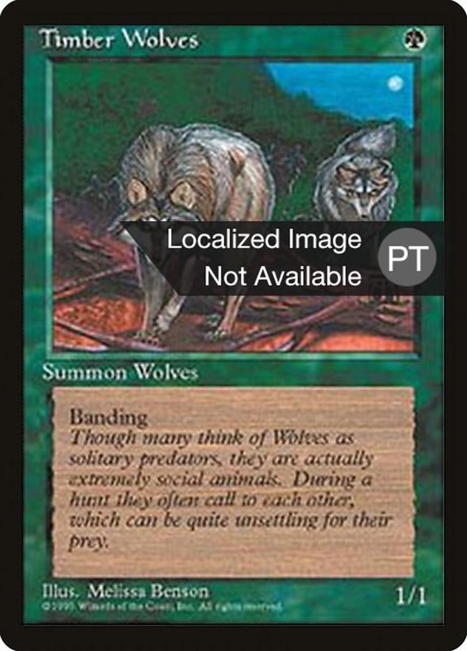 Timber Wolves [Fourth Edition (Foreign Black Border)] MTG Single Magic: The Gathering    | Red Claw Gaming