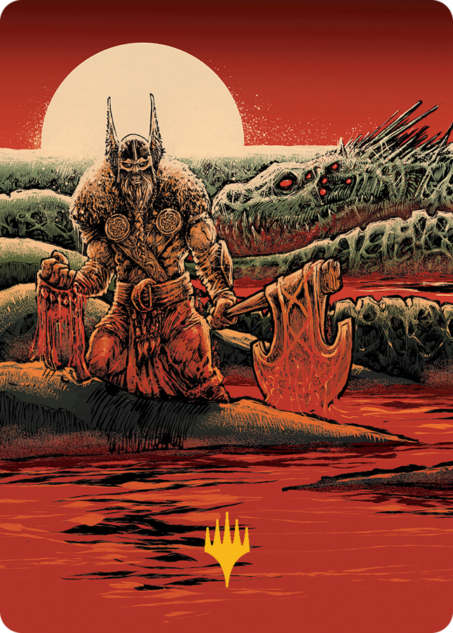 Fynn, the Fangbearer Art Card (Gold-Stamped Signature) [March of the Machine Art Series] MTG Single Magic: The Gathering    | Red Claw Gaming