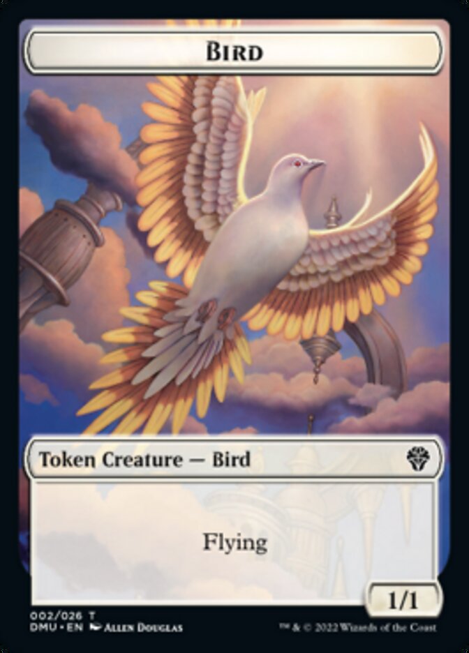 Bird (002) // Elemental Double-Sided Token [Dominaria United Tokens] MTG Single Magic: The Gathering    | Red Claw Gaming