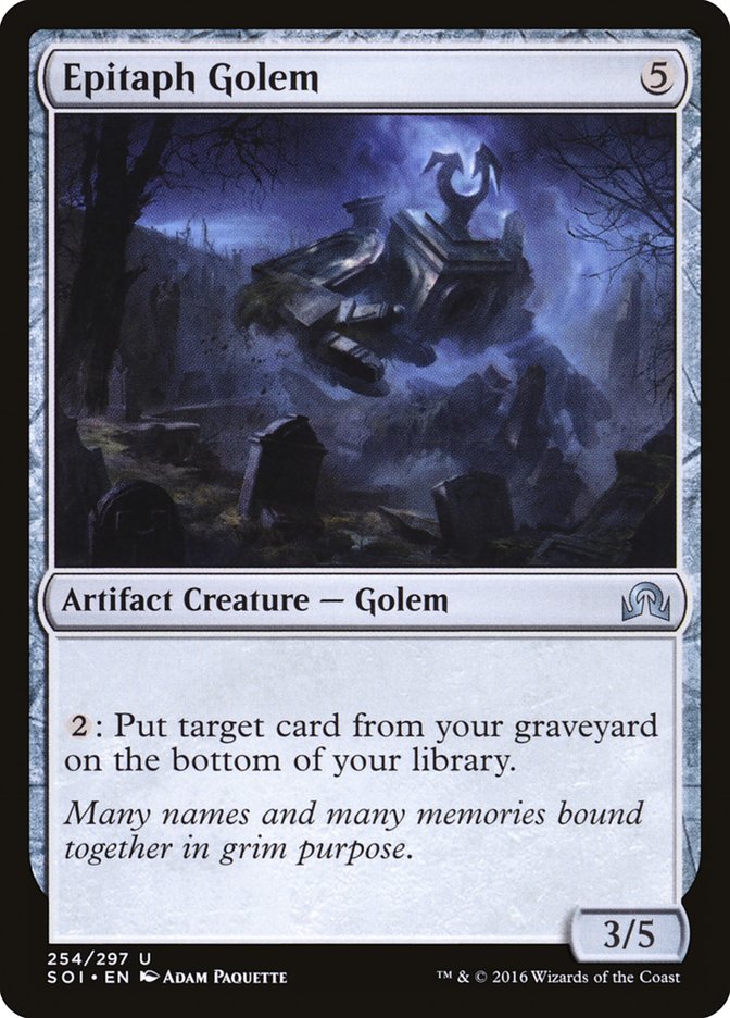 Epitaph Golem [Shadows over Innistrad] MTG Single Magic: The Gathering    | Red Claw Gaming