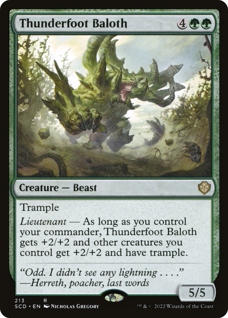 Thunderfoot Baloth [Starter Commander Decks] MTG Single Magic: The Gathering    | Red Claw Gaming