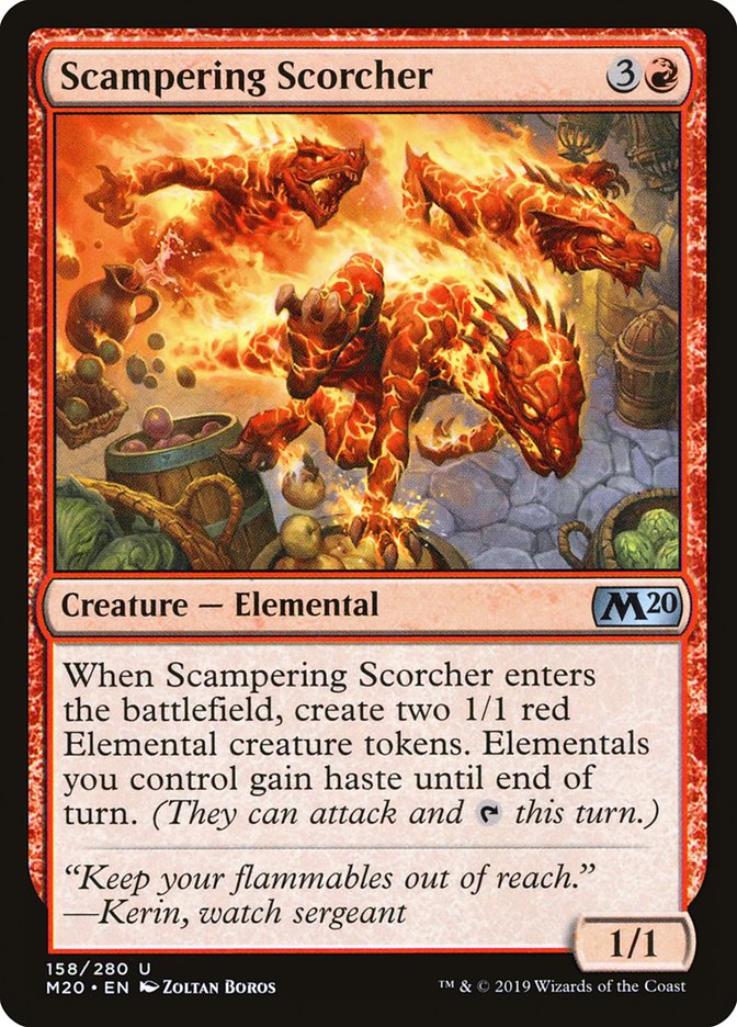 Scampering Scorcher [Core Set 2020] MTG Single Magic: The Gathering    | Red Claw Gaming