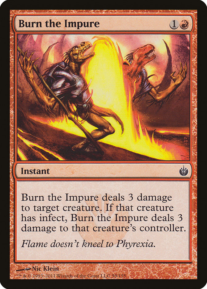 Burn the Impure [Mirrodin Besieged] MTG Single Magic: The Gathering    | Red Claw Gaming