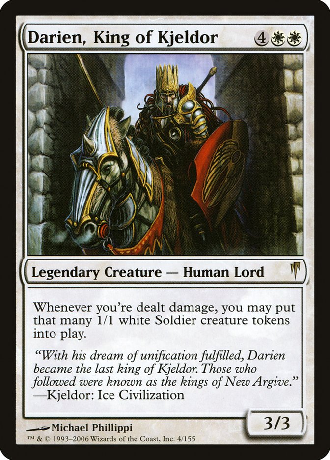 Darien, King of Kjeldor [Coldsnap] MTG Single Magic: The Gathering    | Red Claw Gaming