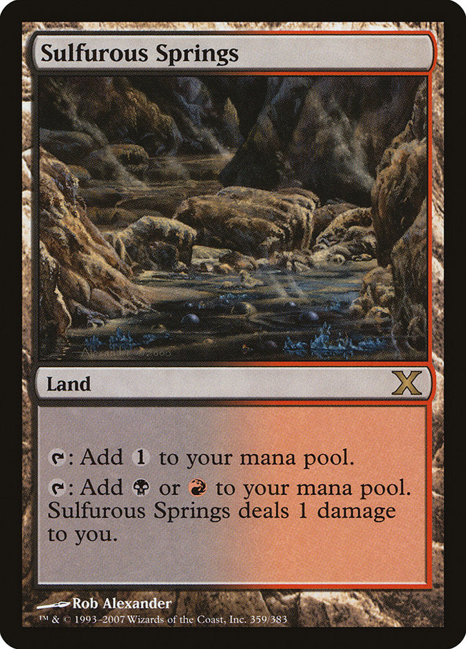 Sulfurous Springs [Tenth Edition] MTG Single Magic: The Gathering    | Red Claw Gaming