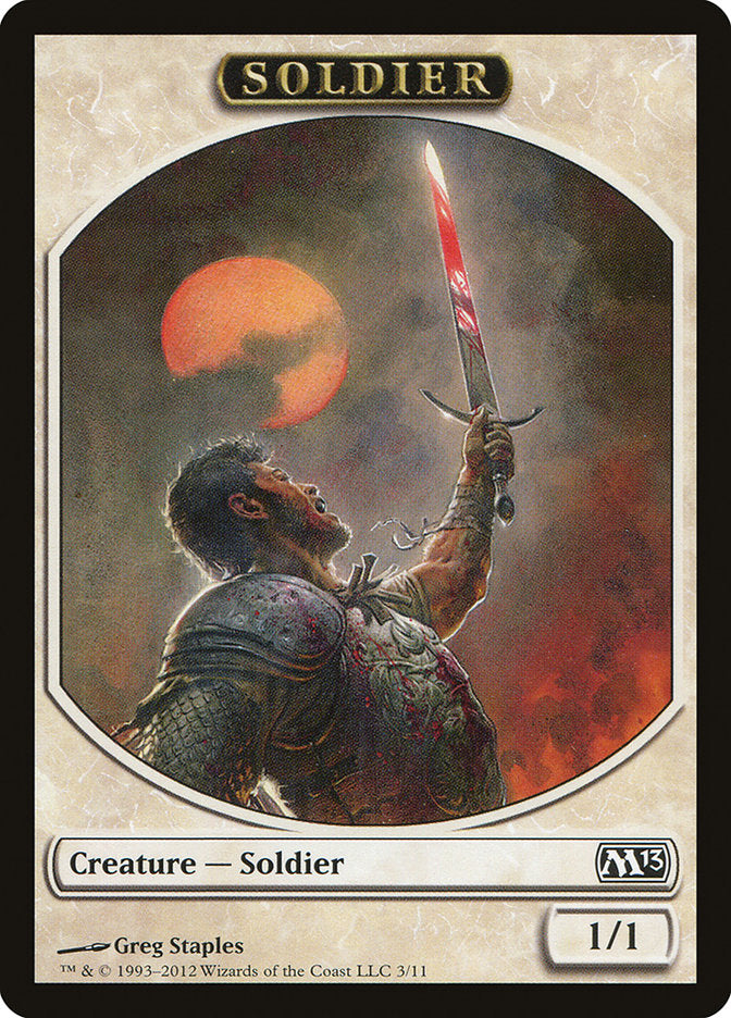 Soldier Token [Magic 2013 Tokens] MTG Single Magic: The Gathering    | Red Claw Gaming