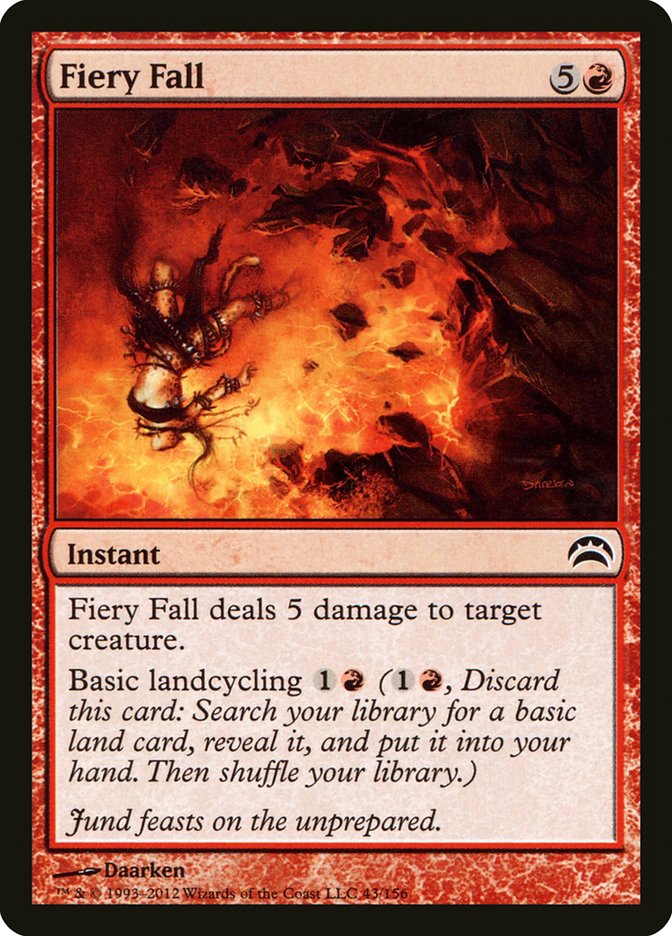 Fiery Fall [Planechase 2012] MTG Single Magic: The Gathering    | Red Claw Gaming