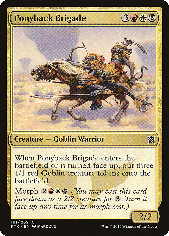 Ponyback Brigade [Khans of Tarkir] MTG Single Magic: The Gathering    | Red Claw Gaming