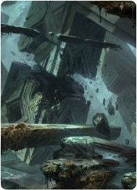 Swamp 3 Art Card [Zendikar Rising Art Series] MTG Single Magic: The Gathering    | Red Claw Gaming