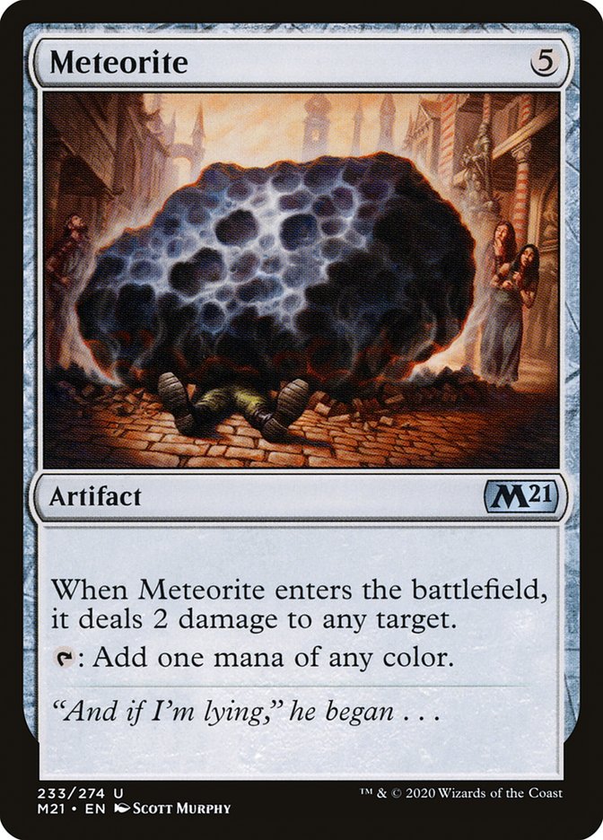 Meteorite [Core Set 2021] MTG Single Magic: The Gathering    | Red Claw Gaming