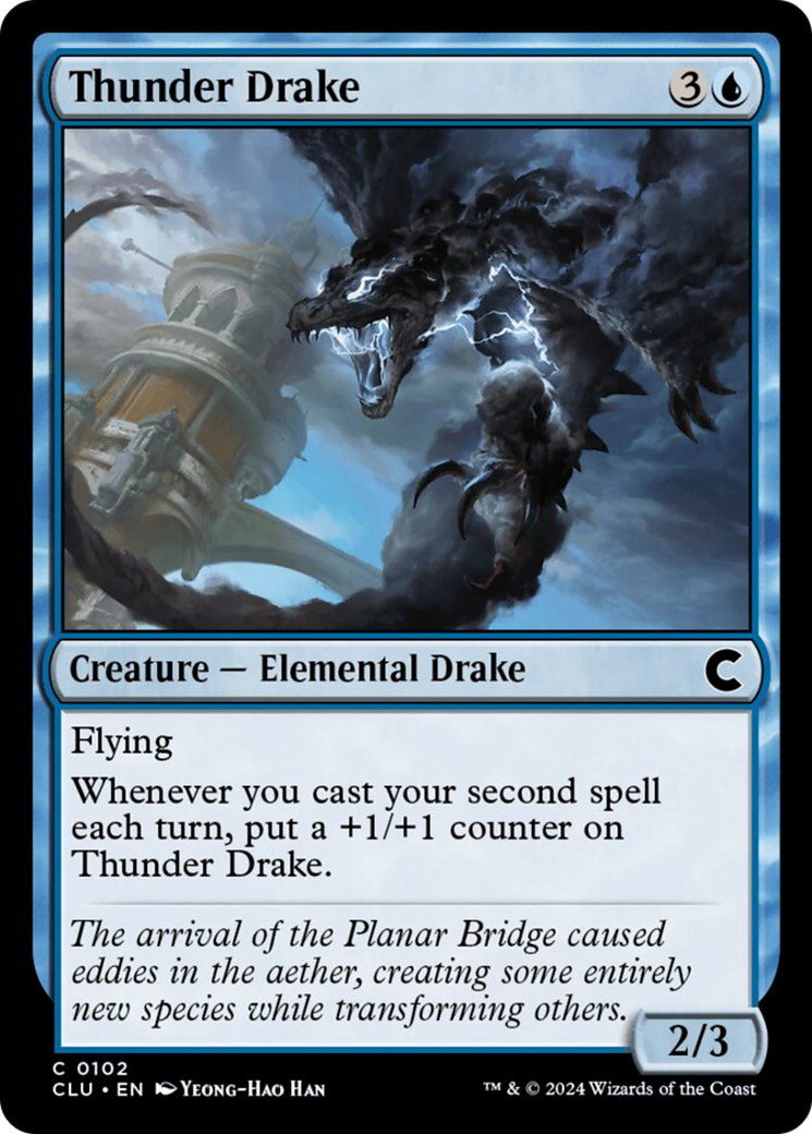 Thunder Drake [Ravnica: Clue Edition] MTG Single Magic: The Gathering    | Red Claw Gaming