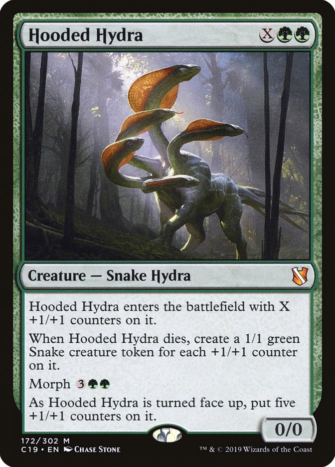 Hooded Hydra [Commander 2019] MTG Single Magic: The Gathering    | Red Claw Gaming
