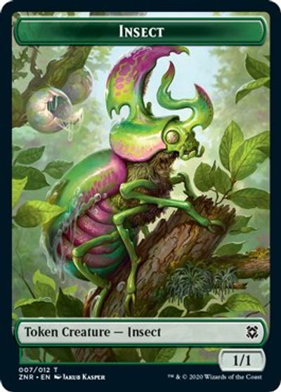 Beast // Insect Double-Sided Token [Challenger Decks 2021 Tokens] MTG Single Magic: The Gathering    | Red Claw Gaming