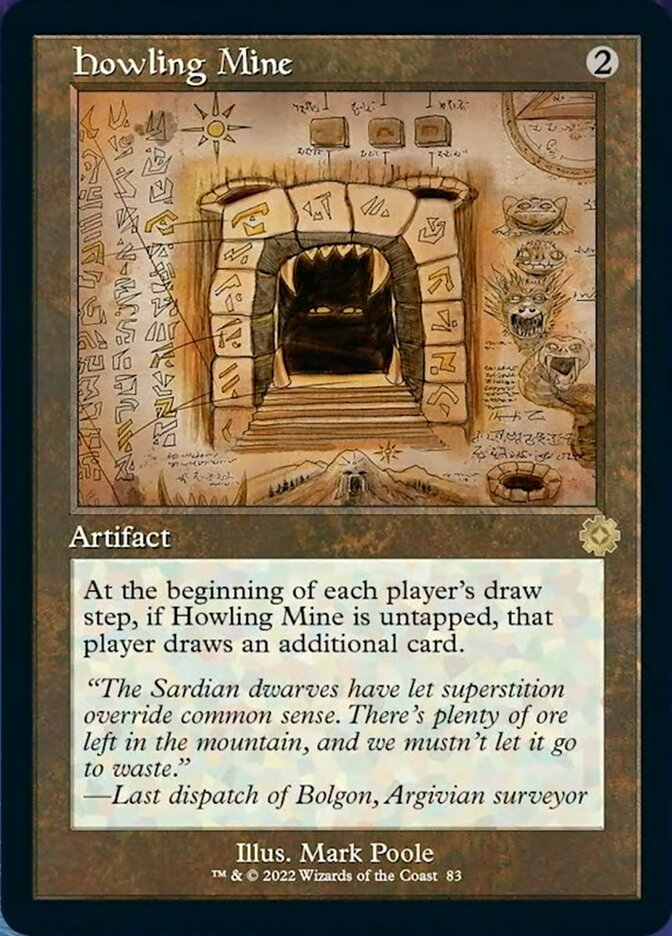 Howling Mine (Retro Schematic) [The Brothers' War Retro Artifacts] MTG Single Magic: The Gathering    | Red Claw Gaming