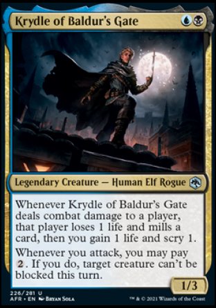 Krydle of Baldur's Gate [Dungeons & Dragons: Adventures in the Forgotten Realms] MTG Single Magic: The Gathering    | Red Claw Gaming