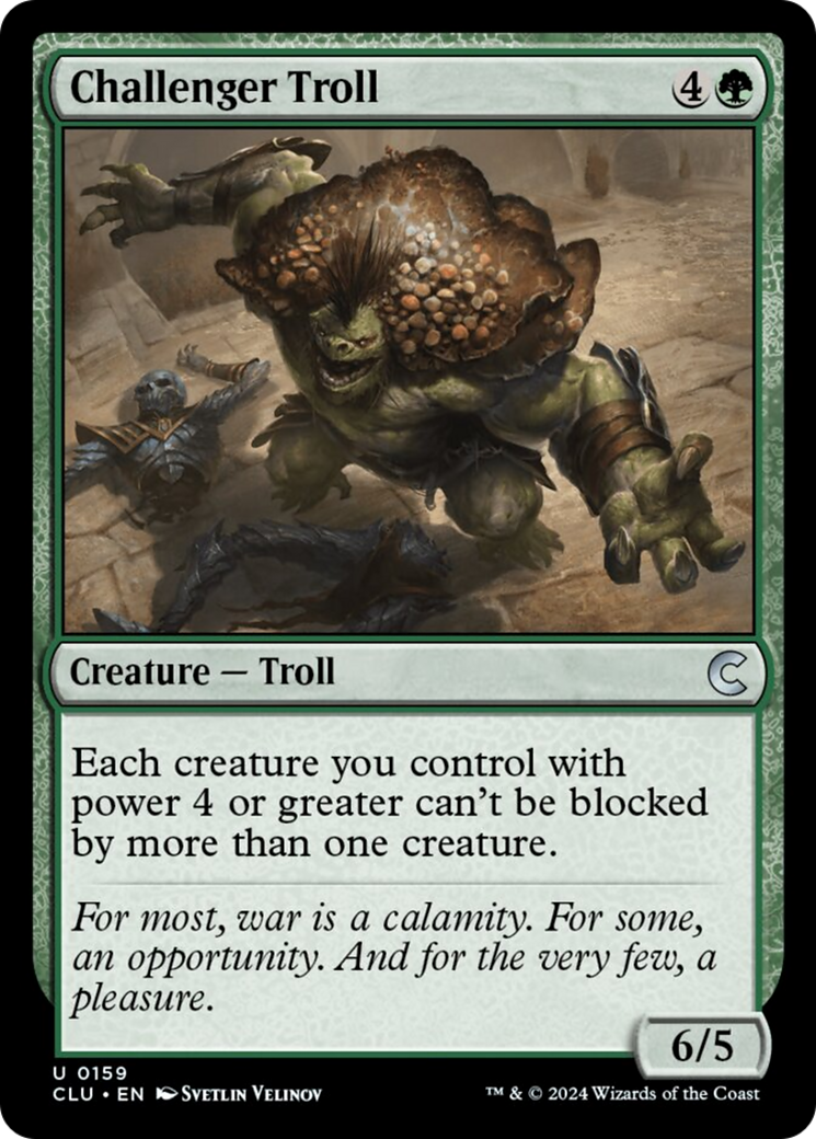 Challenger Troll [Ravnica: Clue Edition] MTG Single Magic: The Gathering    | Red Claw Gaming