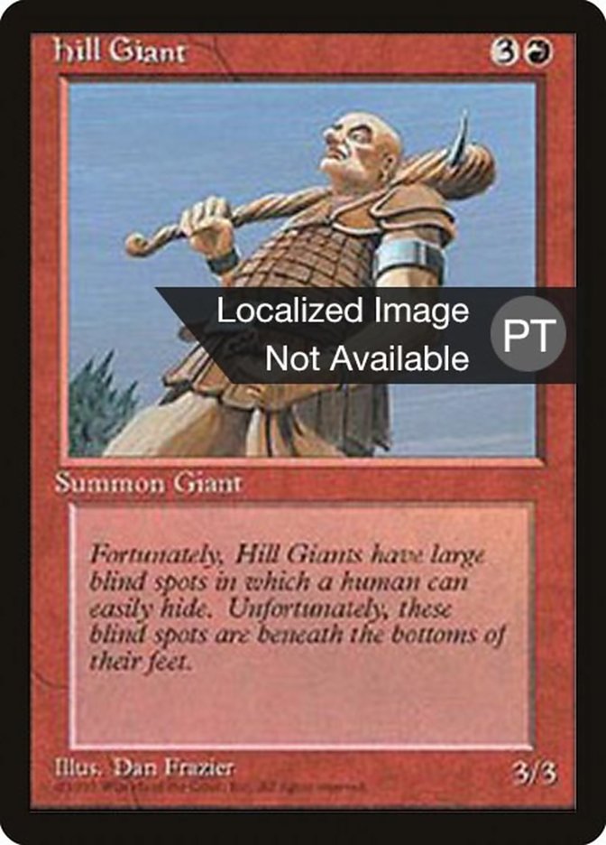 Hill Giant [Fourth Edition (Foreign Black Border)] MTG Single Magic: The Gathering    | Red Claw Gaming