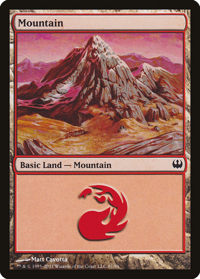 Mountain (81) [Duel Decks: Knights vs. Dragons] MTG Single Magic: The Gathering    | Red Claw Gaming