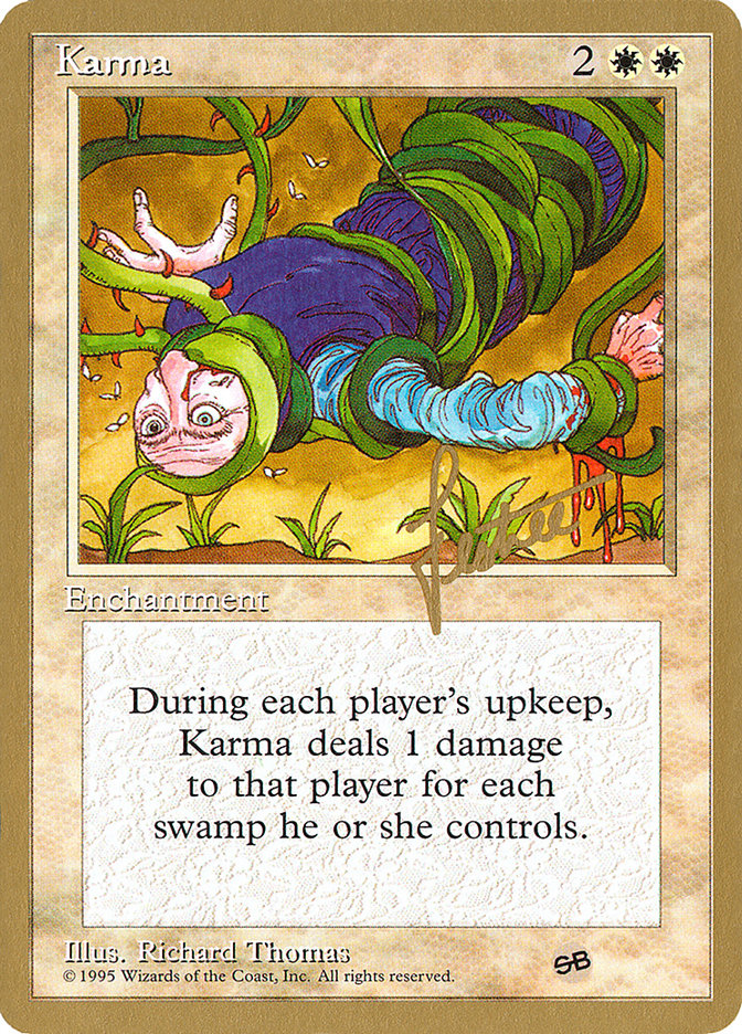 Karma (Bertrand Lestree) (SB) [Pro Tour Collector Set] MTG Single Magic: The Gathering    | Red Claw Gaming