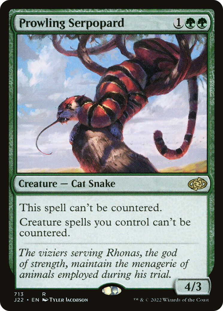 Prowling Serpopard [Jumpstart 2022] MTG Single Magic: The Gathering    | Red Claw Gaming