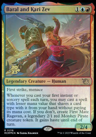 Baral and Kari Zev [March of the Machine Prerelease Promos] MTG Single Magic: The Gathering    | Red Claw Gaming