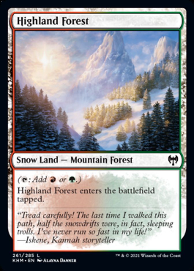 Highland Forest [Kaldheim] MTG Single Magic: The Gathering    | Red Claw Gaming